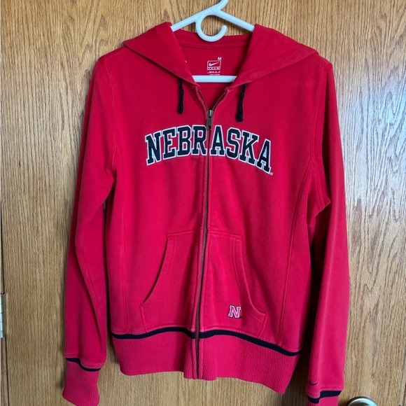 Nike Other - Nike Red Team Graphic Zip Hoodie - White Logo